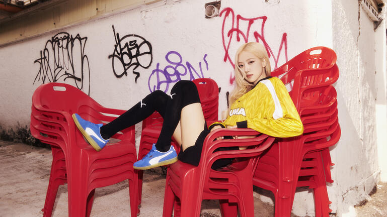 Singer Rose wears the PUMA