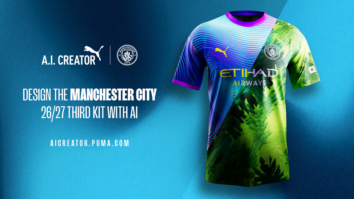 A ManCity Shirt designed with AI