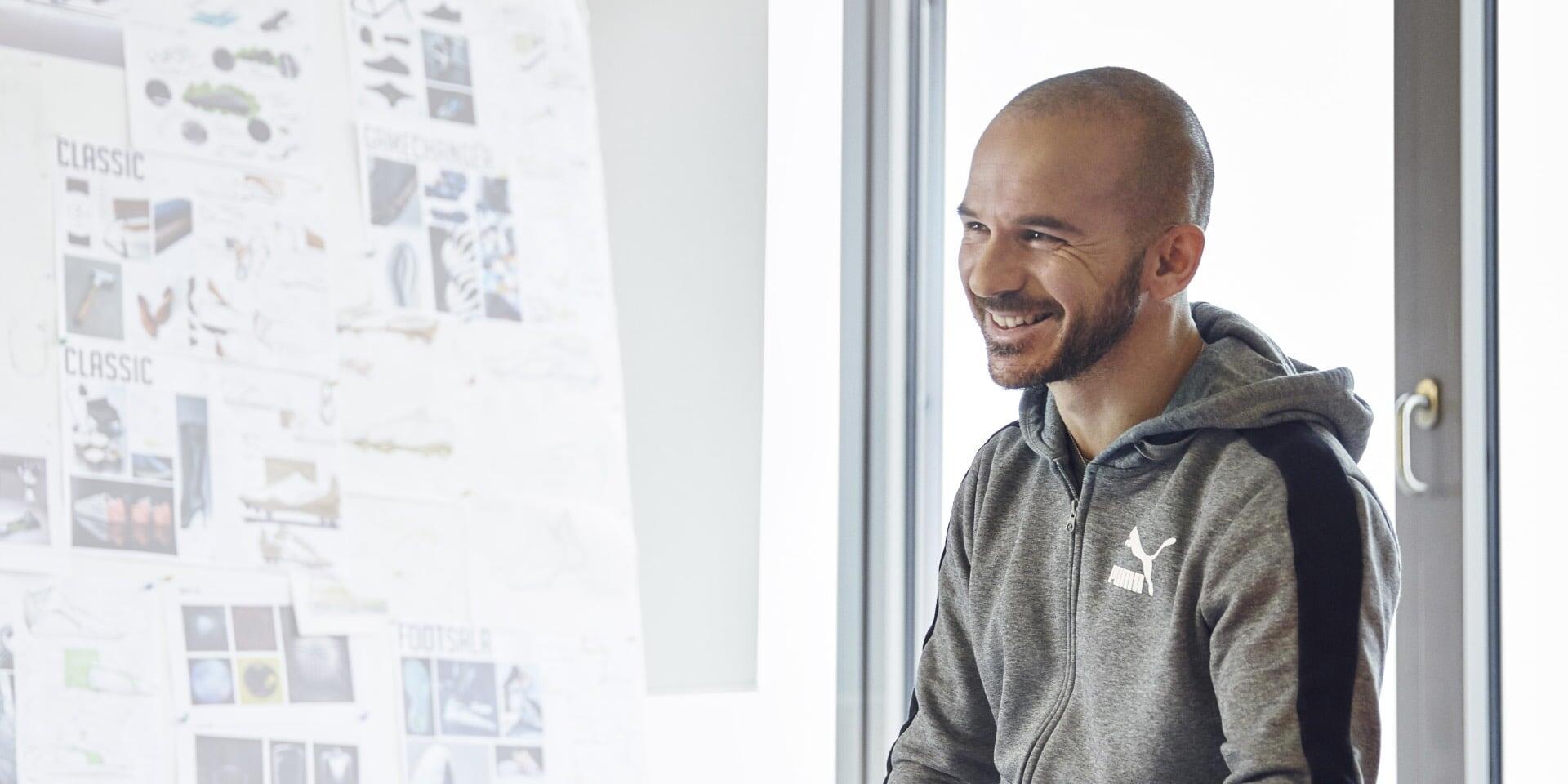 PUMA Creative Director Stefano Favaro smiling