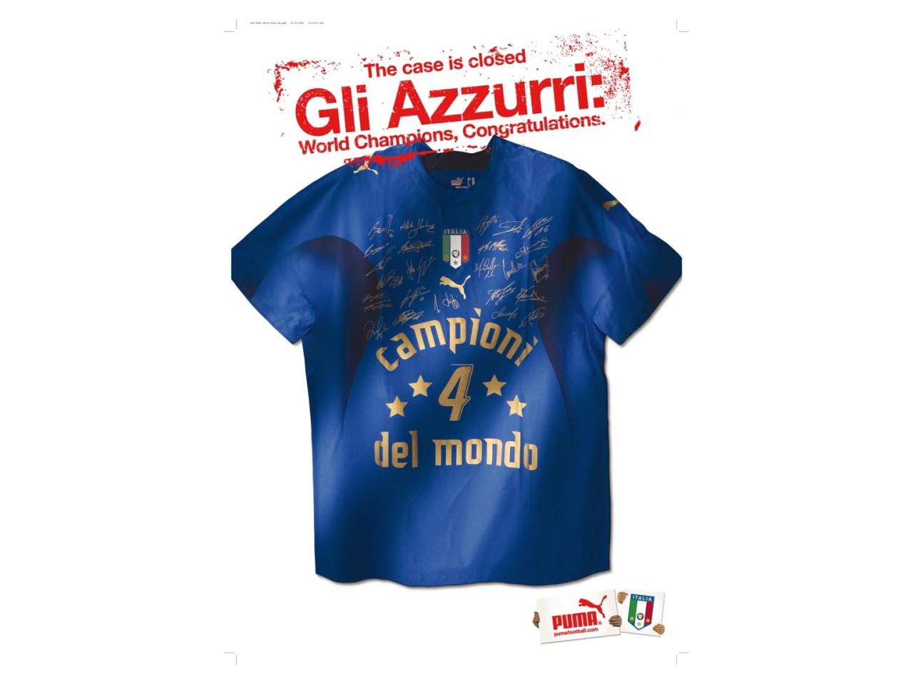 Gli azzuri Italien Trikot 